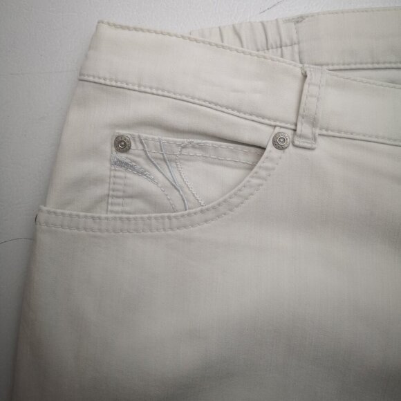 Raphaela by Brax Proform Slim Ladies Size 18R Rosanna Rocket Off White Pants - Picture 8 of 14